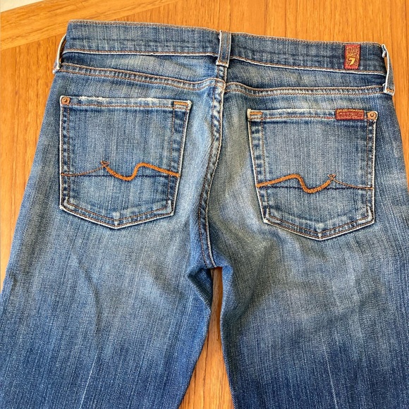 Vintage OG ‘04 Seven For All Mankind Long Legs Bootcut jeans, size 26/27x34 - Picture 6 of 12